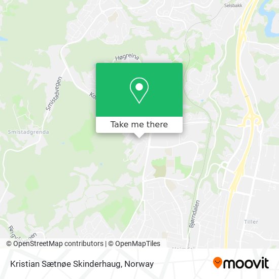 Kristian Sætnøe Skinderhaug map