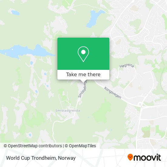 World Cup Trondheim map