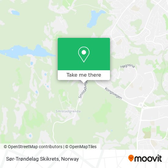 Sør-Trøndelag Skikrets map