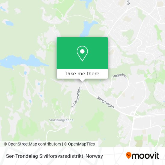 Sør-Trøndelag Sivilforsvarsdistrikt map