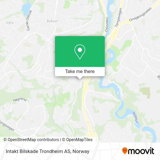 Intakt Bilskade Trondheim AS map