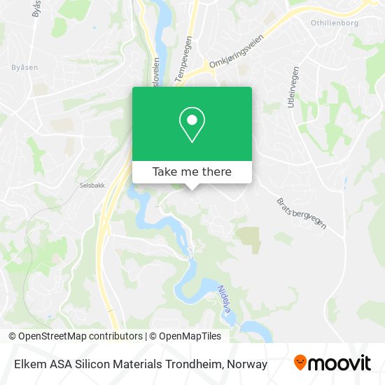 Elkem ASA Silicon Materials Trondheim map