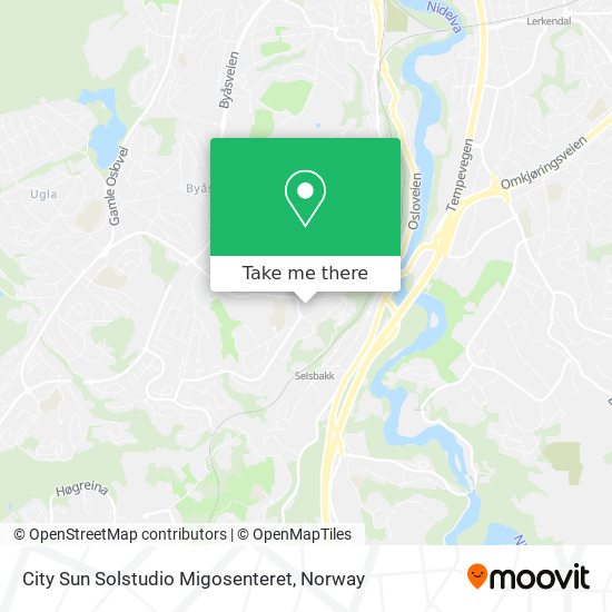 City Sun Solstudio Migosenteret map