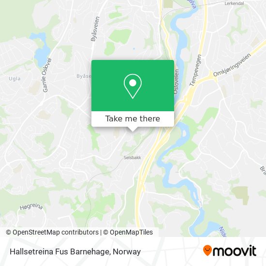 Hallsetreina Fus Barnehage map