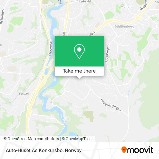Auto-Huset As Konkursbo map