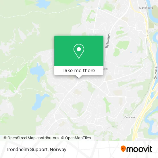Trondheim Support map