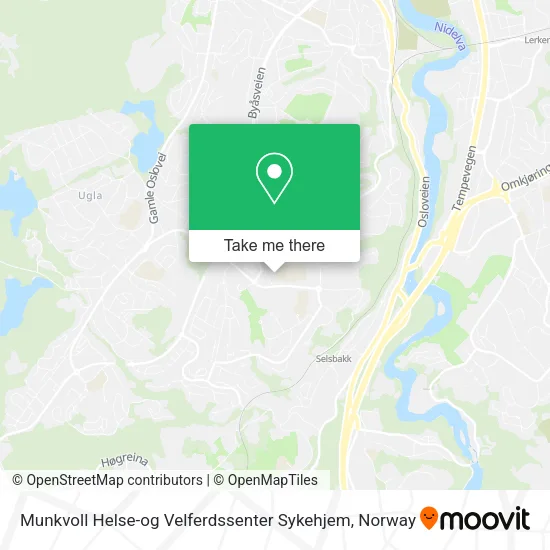 Munkvoll Helse-og Velferdssenter Sykehjem map