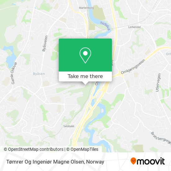 Tømrer Og Ingeniør Magne Olsen map