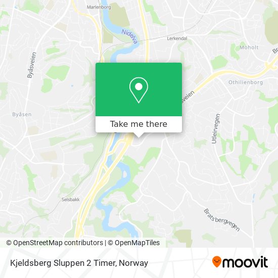 Kjeldsberg Sluppen 2 Timer map