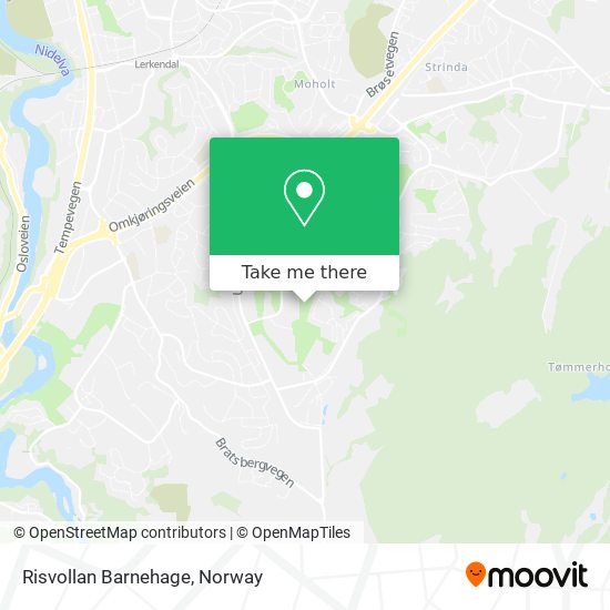 Risvollan Barnehage map