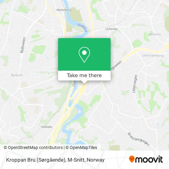 Kroppan Bru (Sørgående), M-Snitt map