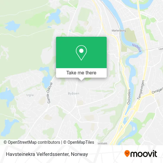 Havsteinekra Velferdssenter map