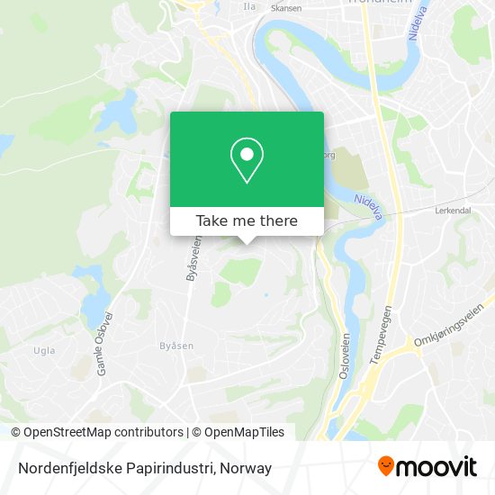 Nordenfjeldske Papirindustri map