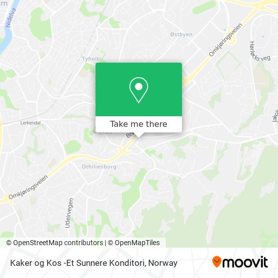 Kaker og Kos -Et Sunnere Konditori map