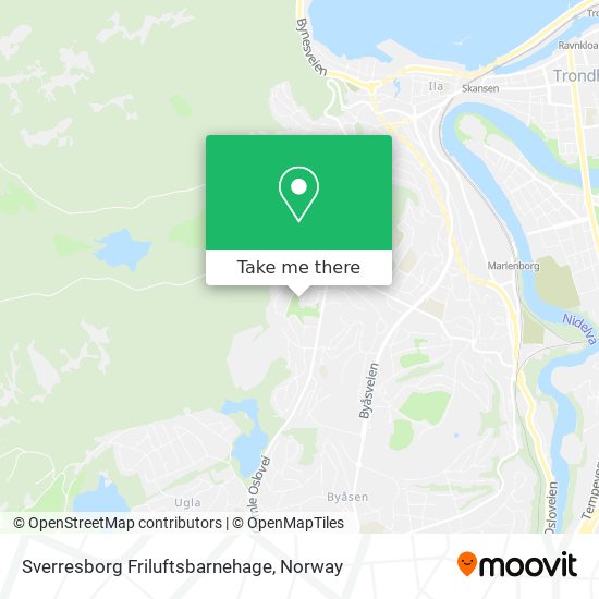 Sverresborg Friluftsbarnehage map
