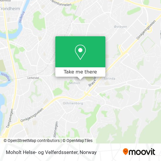 Moholt Helse- og Velferdssenter map