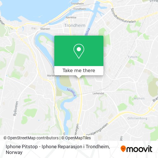 Iphone Pitstop - Iphone Reparasjon i Trondheim map