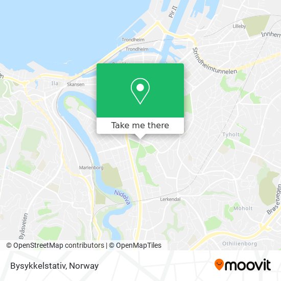 Bysykkelstativ map