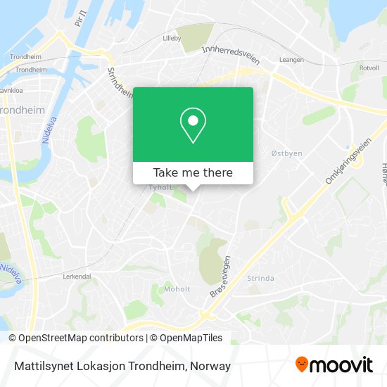 Mattilsynet Lokasjon Trondheim map