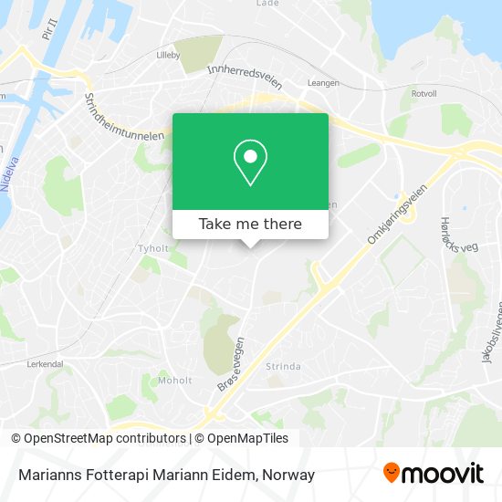 Marianns Fotterapi Mariann Eidem map