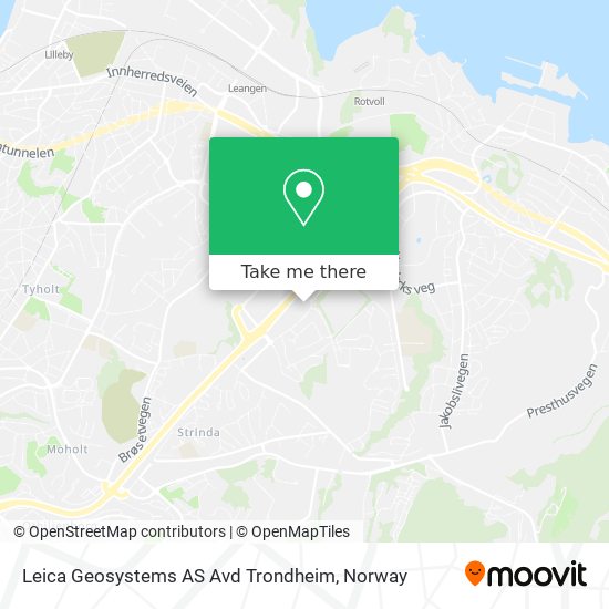 Leica Geosystems AS Avd Trondheim map