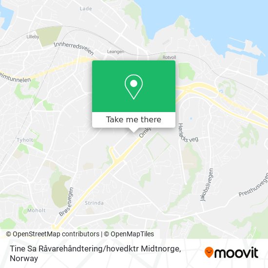 Tine Sa Råvarehåndtering / hovedktr Midtnorge map