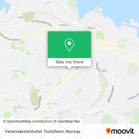 Veterinærinstituttet Trondheim map