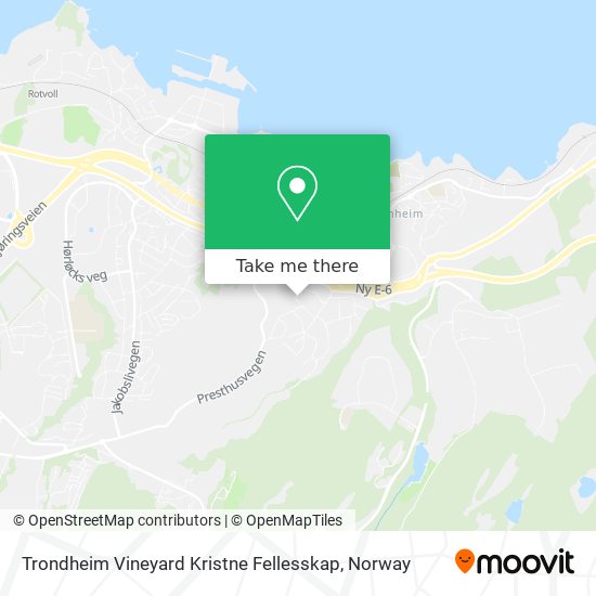 Trondheim Vineyard Kristne Fellesskap map