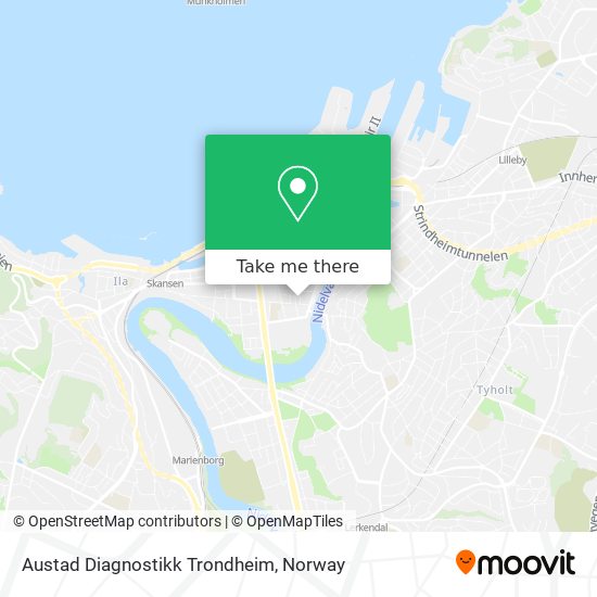 Austad Diagnostikk Trondheim map