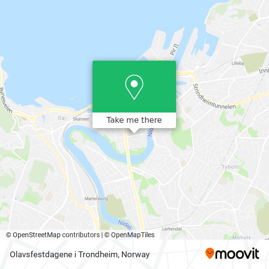 Olavsfestdagene i Trondheim map