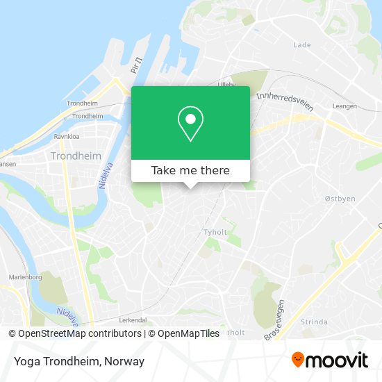 Yoga Trondheim map