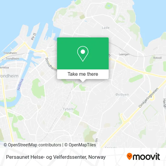 Persaunet Helse- og Velferdssenter map