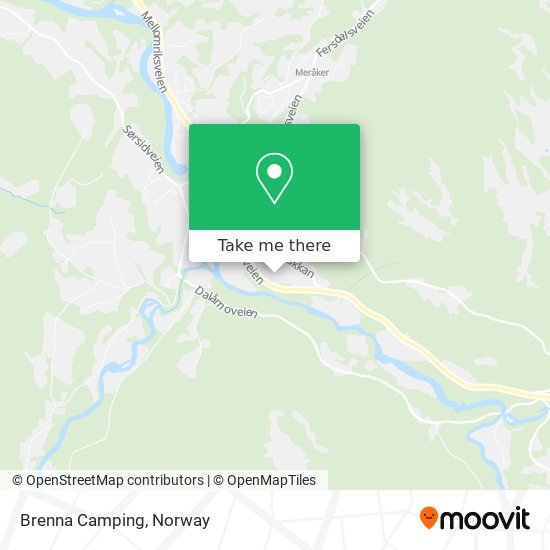 Brenna Camping map