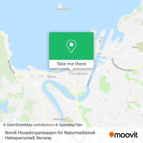 Norsk Hovedorganisasjon for Naturmedisinsk Helsepersonell map