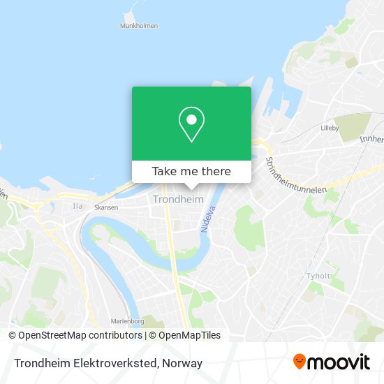 Trondheim Elektroverksted map