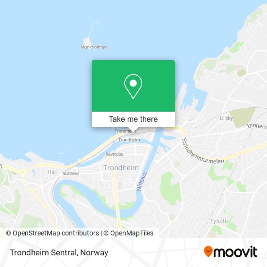 Trondheim Sentral map