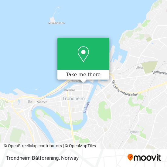 Trondheim Båtforening map