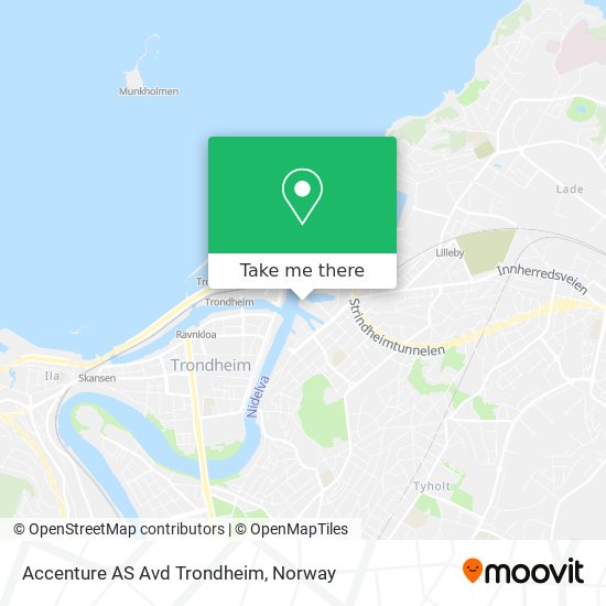 Accenture AS Avd Trondheim map