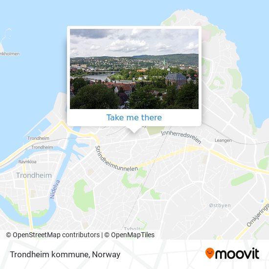 Trondheim kommune map