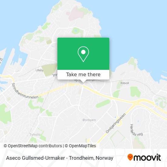 Aseco Gullsmed-Urmaker - Trondheim map