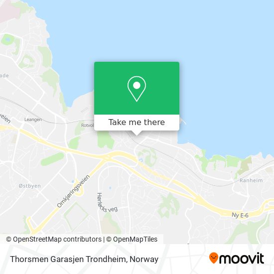 Thorsmen Garasjen Trondheim map