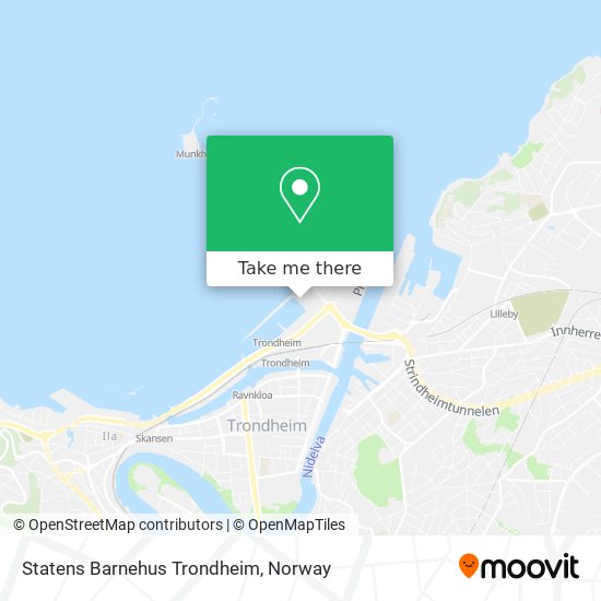 Statens Barnehus Trondheim map