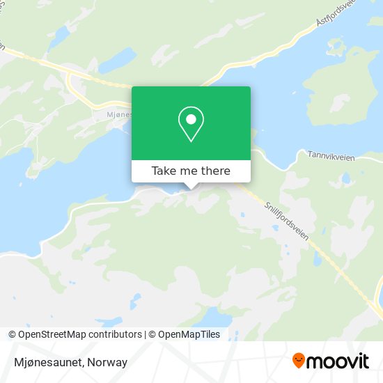 Mjønesaunet map