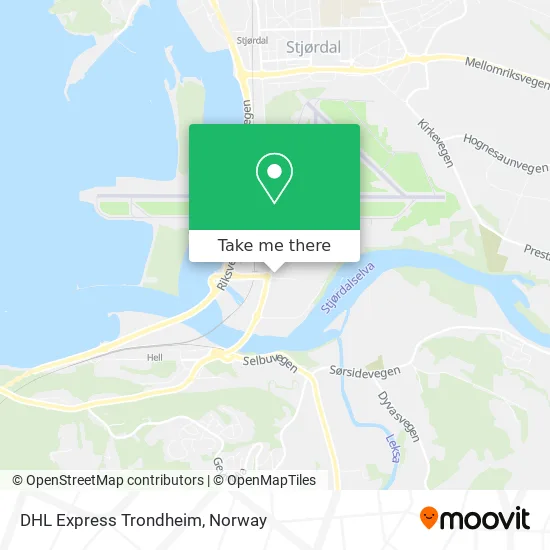 DHL Express Trondheim map