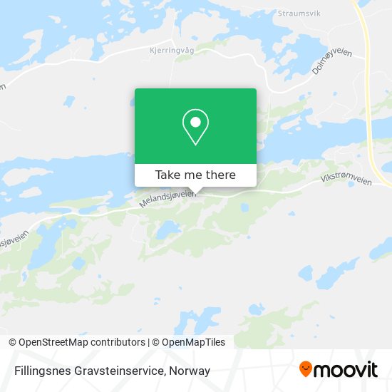 Fillingsnes Gravsteinservice map