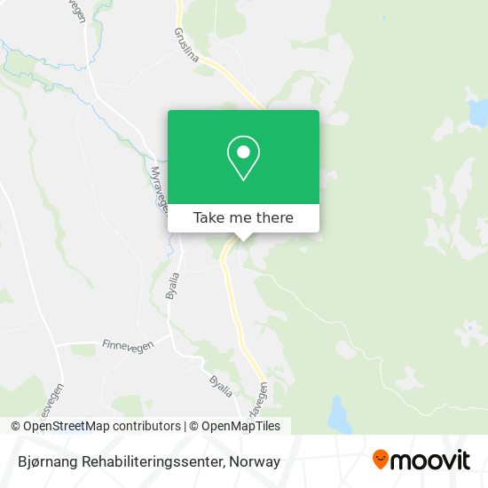 Bjørnang Rehabiliteringssenter map