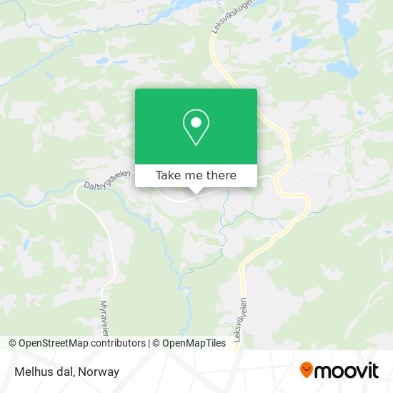 Melhus dal map