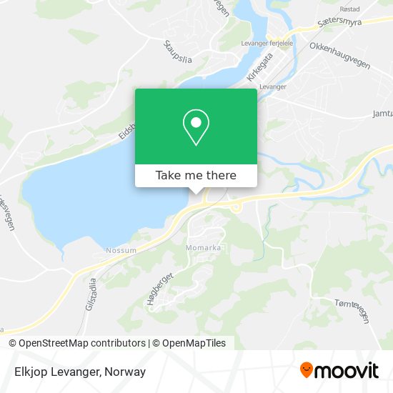 Elkjop Levanger map