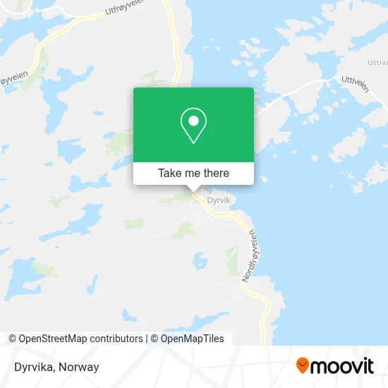 Dyrvika map