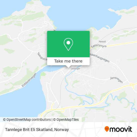 Tannlege Brit Eli Skatland map
